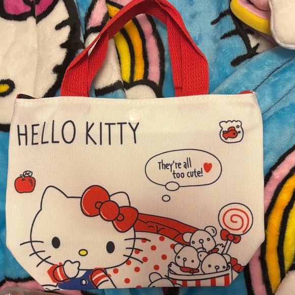 Hello Kitty White Tote with Red Straps - Picture 1 of 3